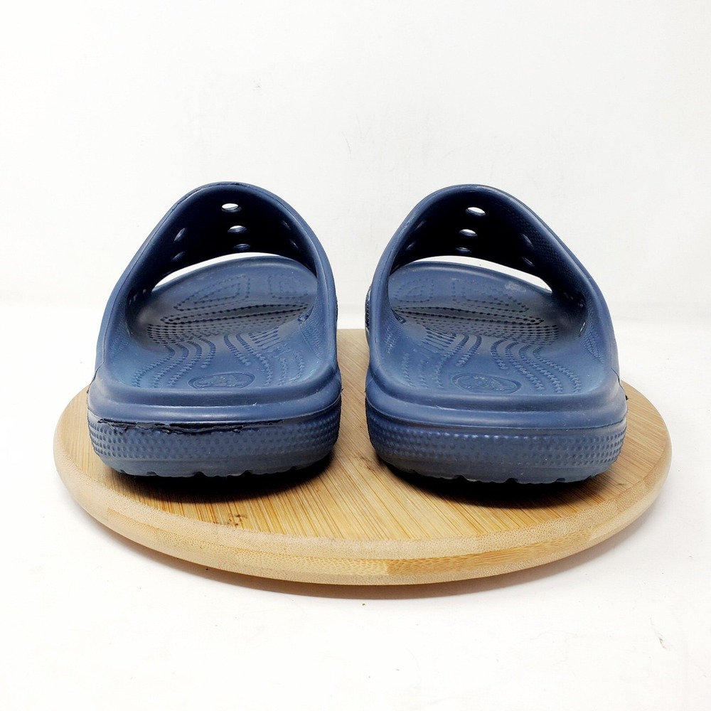 Crocs Baya‎ Slide Sandals Womens 9 Blue Slip On Shoes Pool Beach - Picture 7 of 12